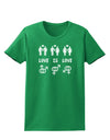 Love Is Love LGBT Marriage Equality Womens Dark T-Shirt-TooLoud-Kelly-Green-X-Small-Davson Sales