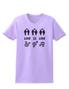 Love Is Love LGBT Marriage Equality Womens T-Shirt-Womens T-Shirt-TooLoud-Lavender-X-Small-Davson Sales