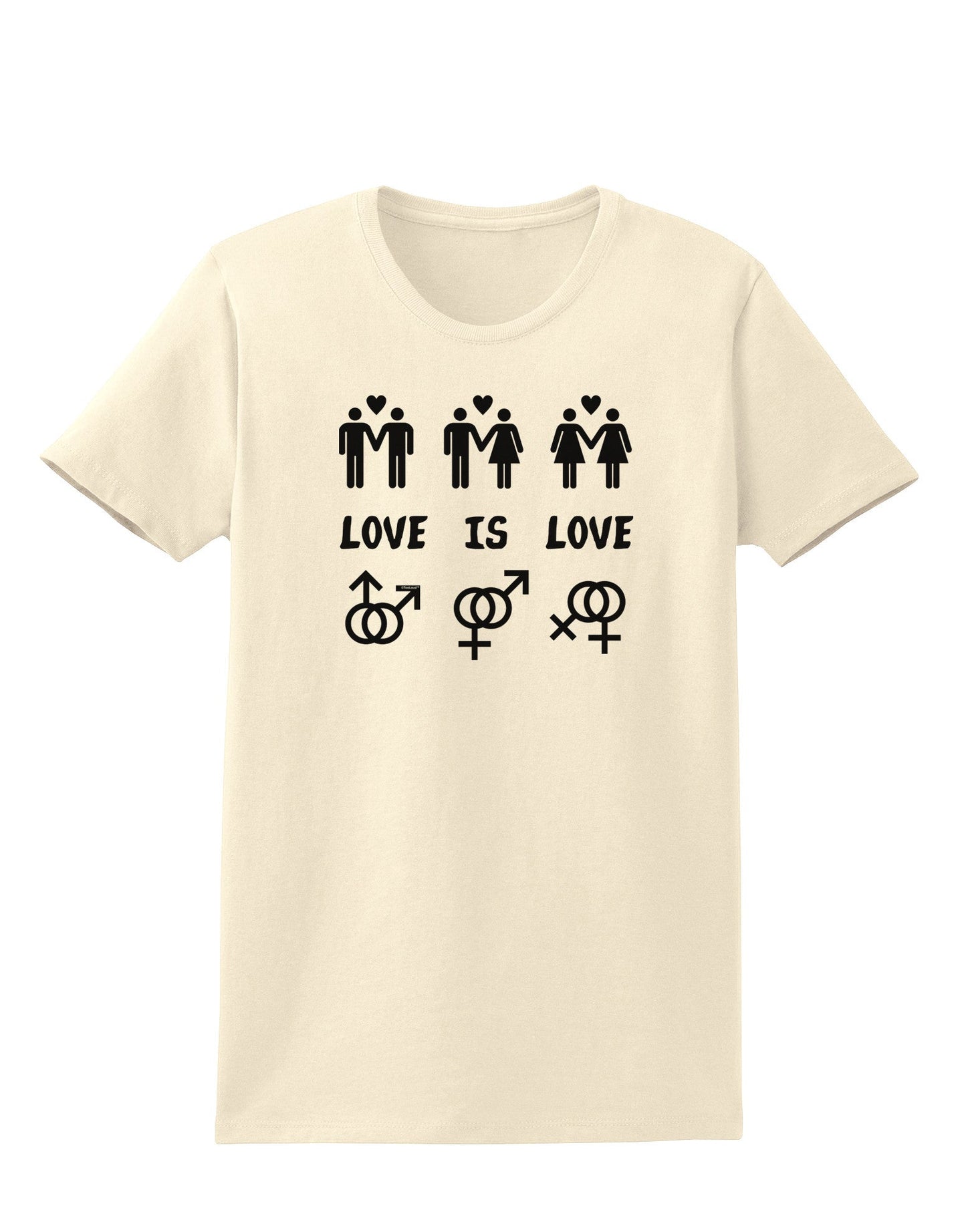 Love Is Love LGBT Marriage Equality Womens T-Shirt-Womens T-Shirt-TooLoud-Natural-X-Small-Davson Sales