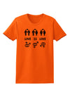 Love Is Love LGBT Marriage Equality Womens T-Shirt-Womens T-Shirt-TooLoud-Orange-X-Small-Davson Sales