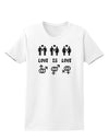 Love Is Love LGBT Marriage Equality Womens T-Shirt-Womens T-Shirt-TooLoud-White-X-Small-Davson Sales