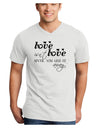 Love Isn't Love Until You Give It Away Adult V-Neck T-shirt-Mens V-Neck T-Shirt-TooLoud-White-Small-Davson Sales