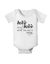 Love Isn't Love Until You Give It Away Baby Romper Bodysuit-Baby Romper-TooLoud-White-06-Months-Davson Sales