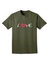 Love Kiss Adult Dark T-Shirt-Mens T-Shirt-TooLoud-Military-Green-Small-Davson Sales