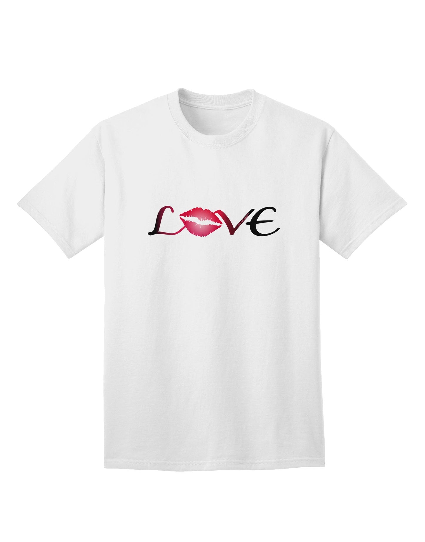 Love Kiss Adult T-Shirt-Mens T-Shirt-TooLoud-White-Small-Davson Sales