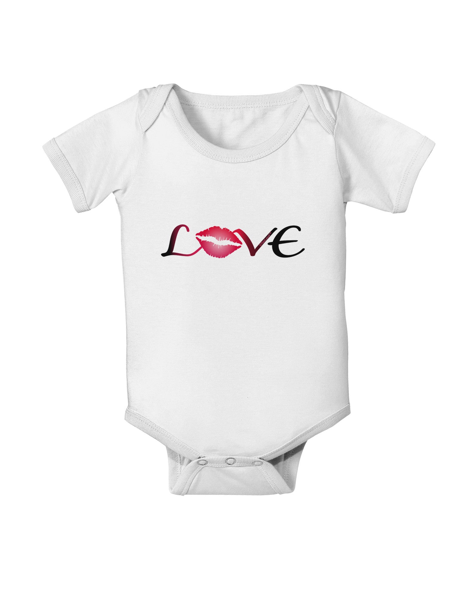 Love Kiss Baby Romper Bodysuit-Baby Romper-TooLoud-White-06-Months-Davson Sales