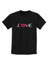 Love Kiss Childrens Dark T-Shirt-Childrens T-Shirt-TooLoud-Black-X-Small-Davson Sales