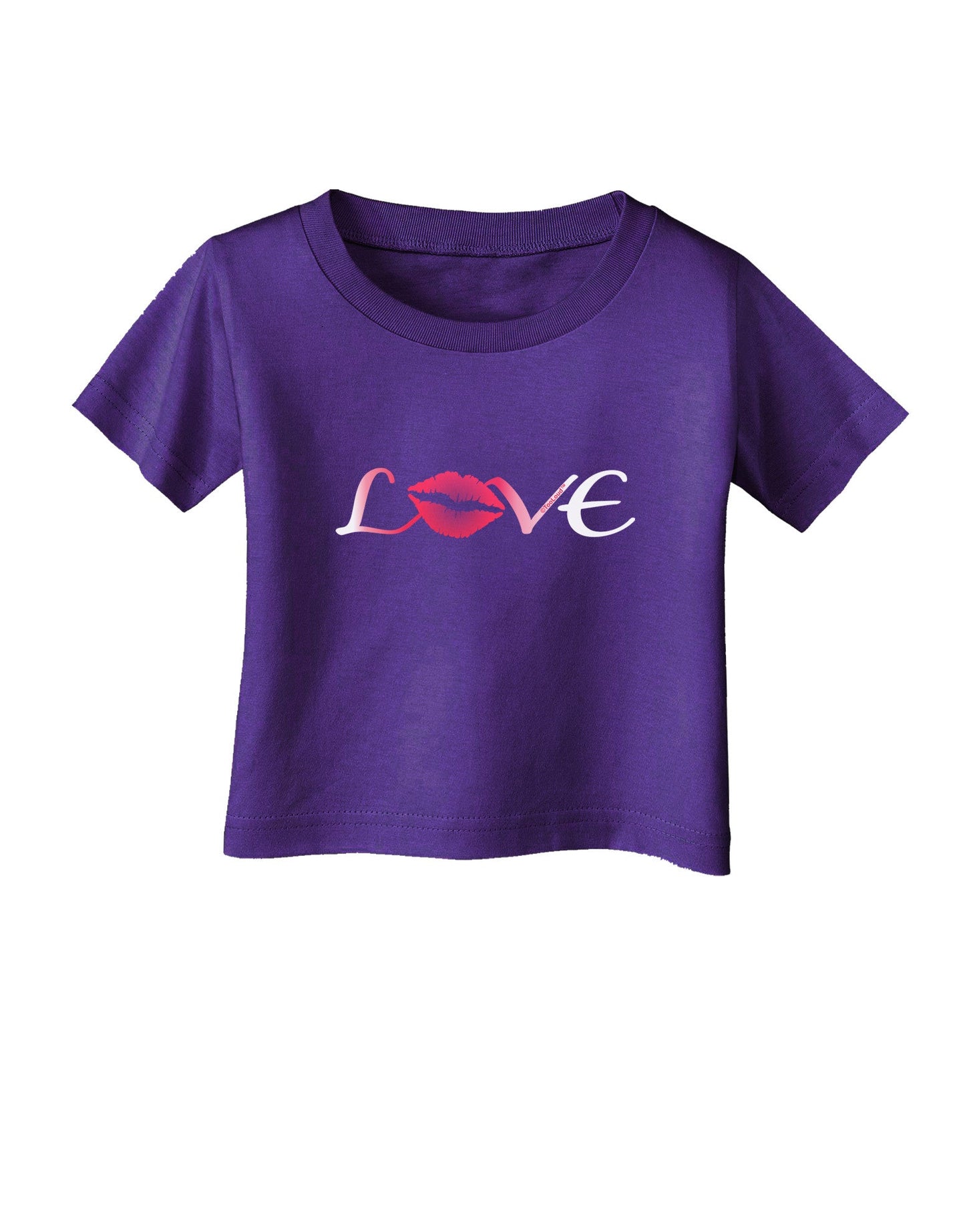 Love Kiss Infant T-Shirt Dark-Infant T-Shirt-TooLoud-Purple-06-Months-Davson Sales