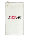 Love Kiss Micro Terry Gromet Golf Towel 16 x 25 inch-Golf Towel-TooLoud-White-Davson Sales