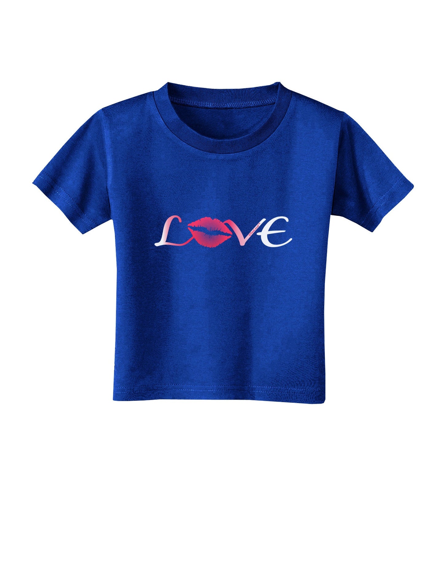 Love Kiss Toddler T-Shirt Dark-Toddler T-Shirt-TooLoud-Royal-Blue-2T-Davson Sales
