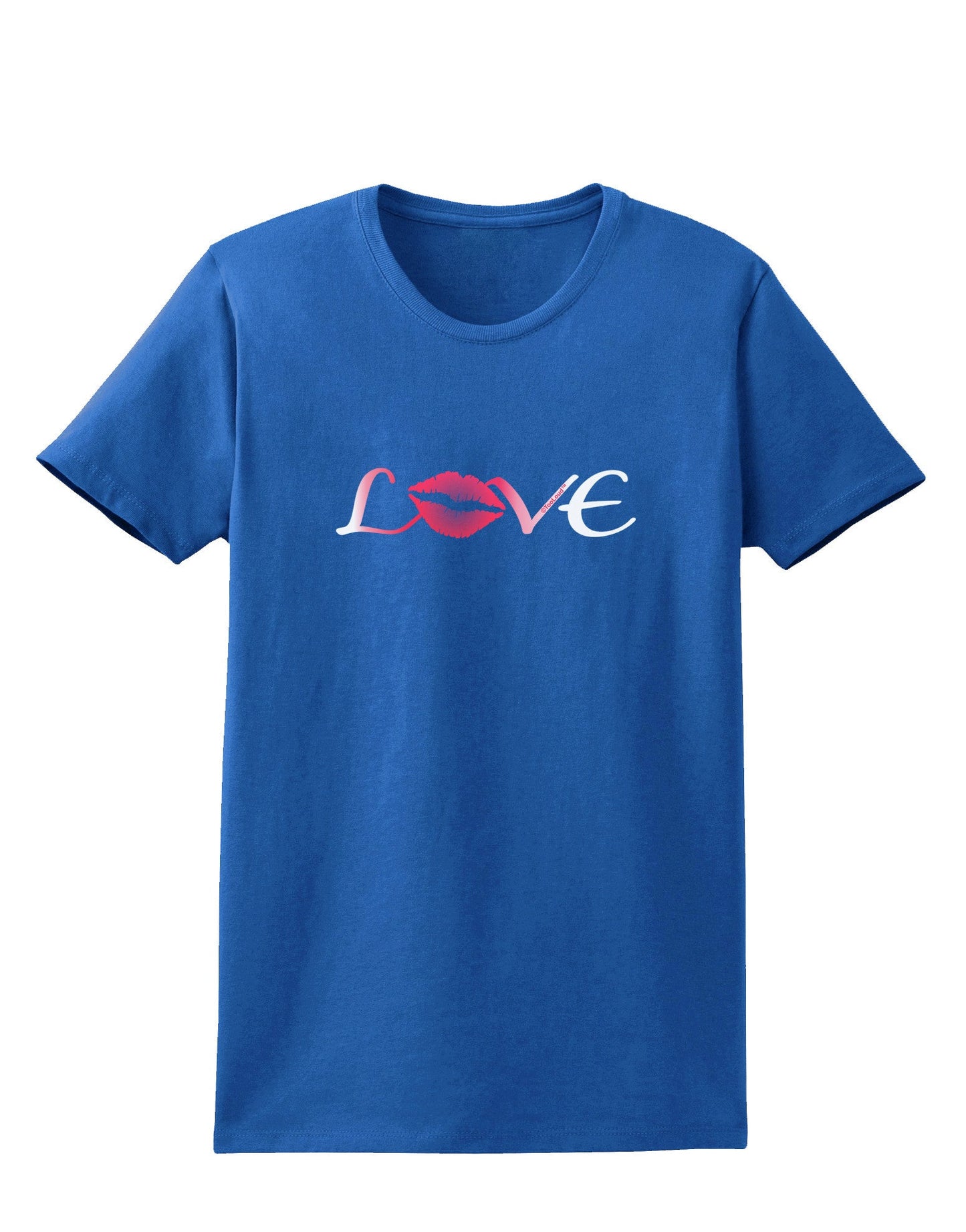 Love Kiss Womens Dark T-Shirt-Womens T-Shirt-TooLoud-Royal-Blue-X-Small-Davson Sales