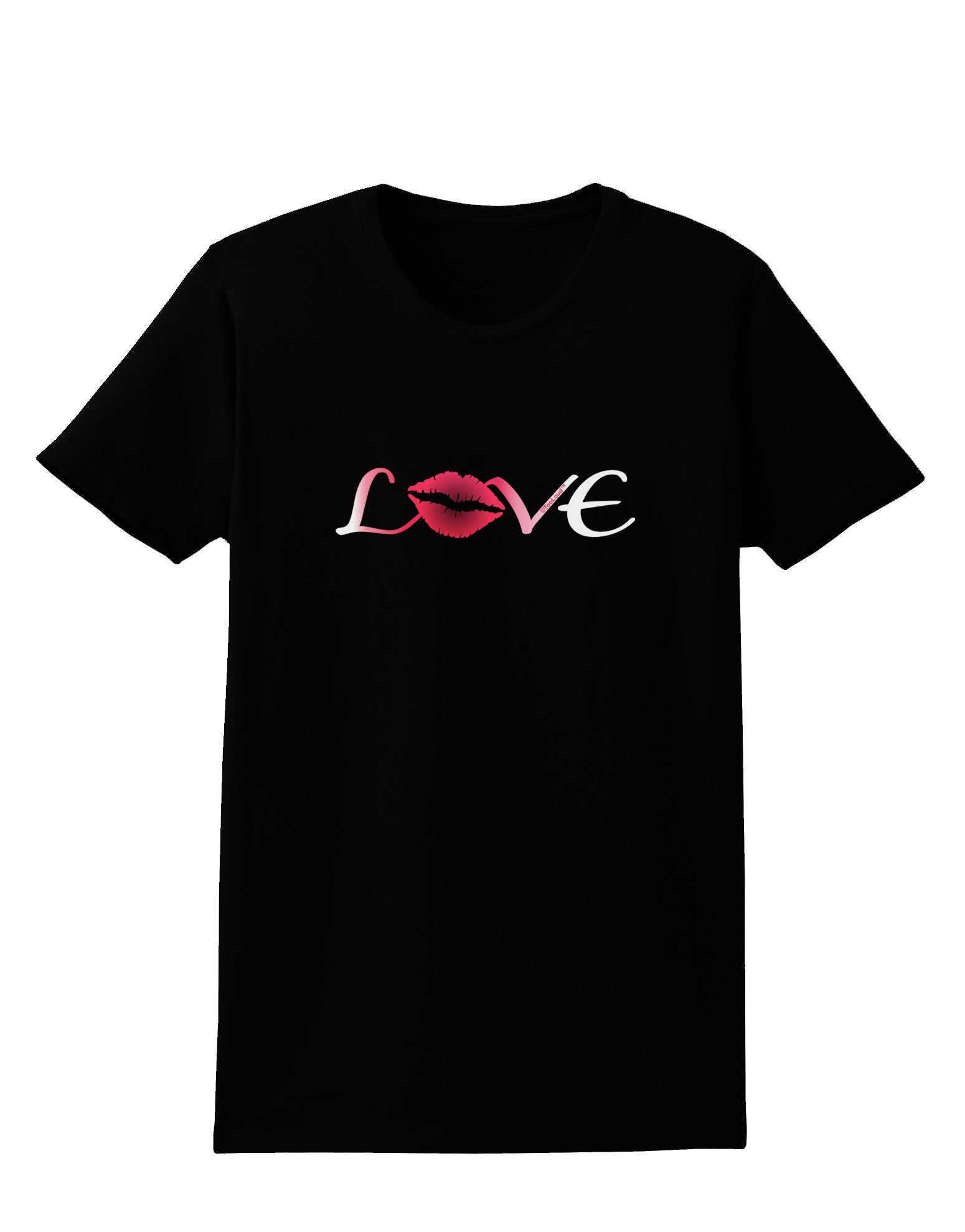 Love Kiss Womens Dark T-Shirt-Womens T-Shirt-TooLoud-Black-X-Small-Davson Sales