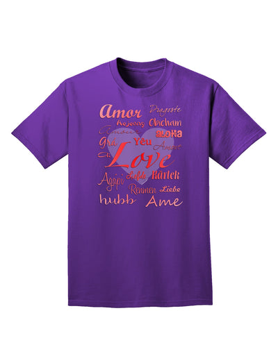 Love Languages Adult Dark T-Shirt by TooLoud-Mens T-Shirt-TooLoud-Purple-Small-Davson Sales