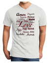 Love Languages Adult V-Neck T-shirt by TooLoud-Mens V-Neck T-Shirt-TooLoud-White-Small-Davson Sales