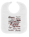 Love Languages Baby Bib by TooLoud