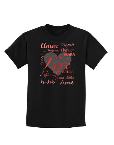 Love Languages Childrens Dark T-Shirt by TooLoud-Childrens T-Shirt-TooLoud-Black-X-Small-Davson Sales