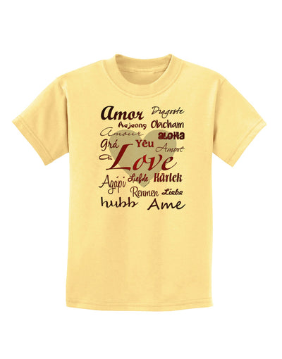 Love Languages Childrens T-Shirt by TooLoud-Childrens T-Shirt-TooLoud-Daffodil-Yellow-X-Small-Davson Sales