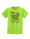 Love Languages Childrens T-Shirt by TooLoud-Childrens T-Shirt-TooLoud-Lime-Green-X-Small-Davson Sales