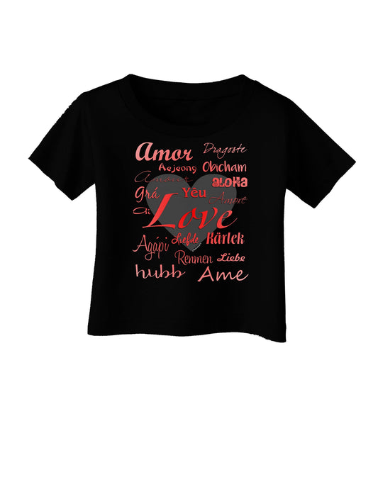Love Languages Infant T-Shirt Dark by TooLoud-Infant T-Shirt-TooLoud-Black-06-Months-Davson Sales