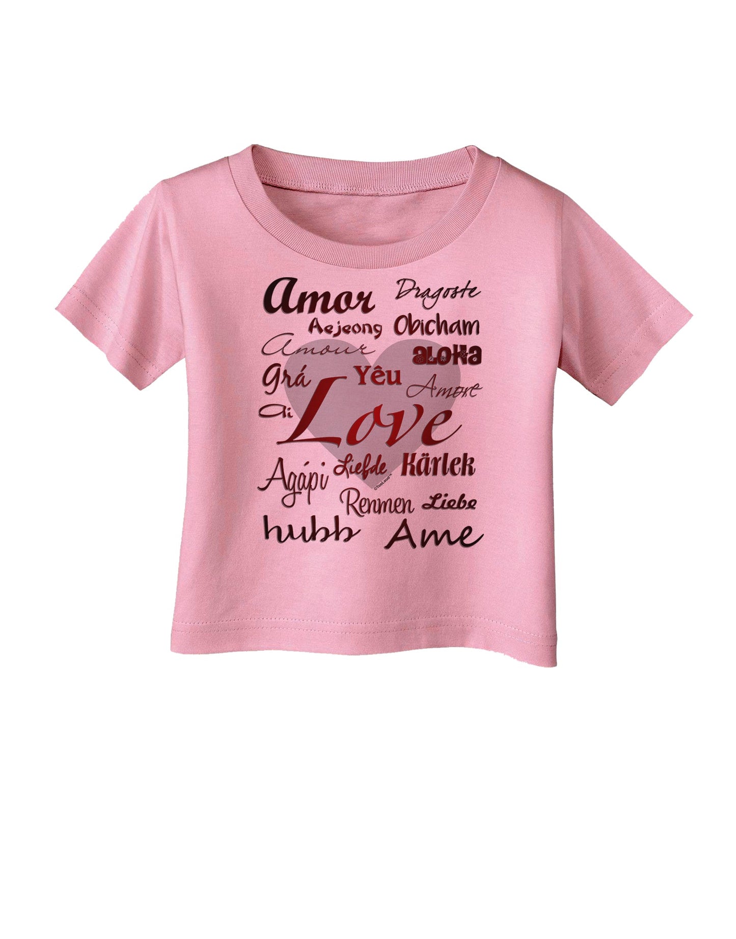 Love Languages Infant T-Shirt by TooLoud-Infant T-Shirt-TooLoud-Candy-Pink-06-Months-Davson Sales