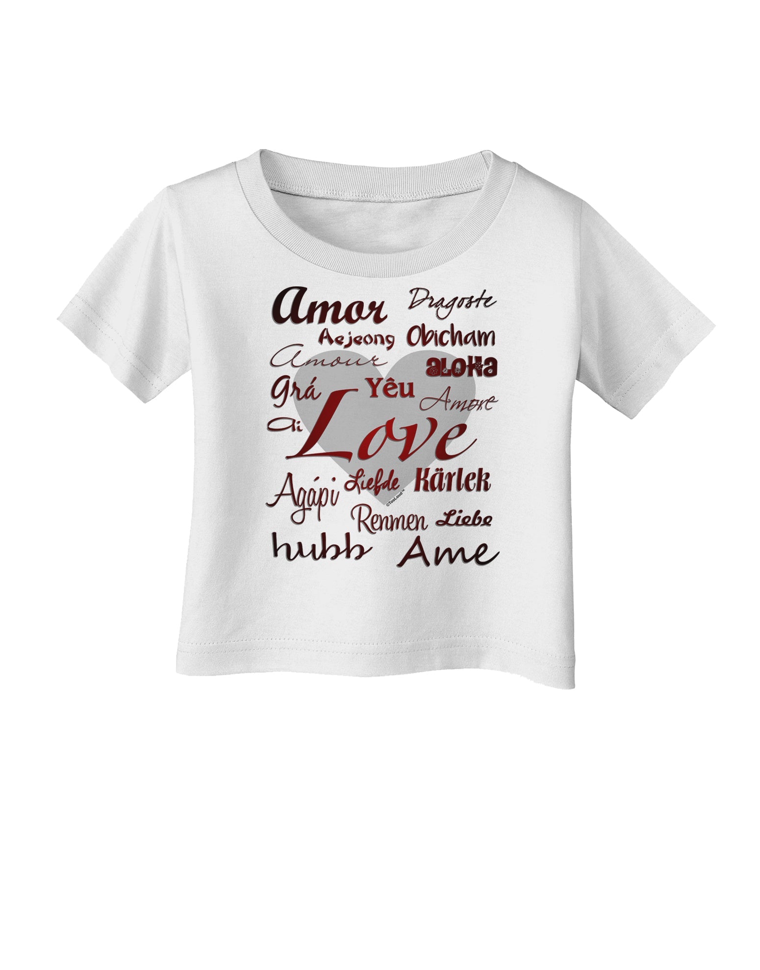Love Languages Infant T-Shirt by TooLoud-Infant T-Shirt-TooLoud-White-06-Months-Davson Sales