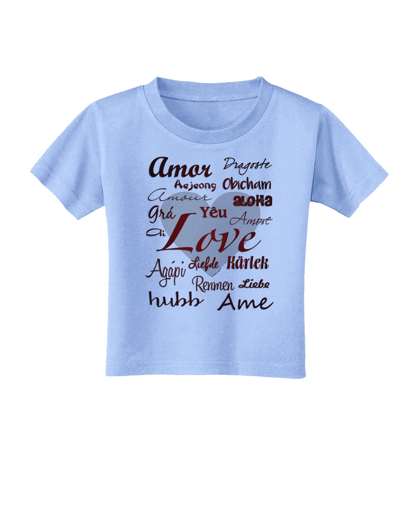 Love Languages Toddler T-Shirt by TooLoud-Toddler T-Shirt-TooLoud-Aquatic-Blue-2T-Davson Sales