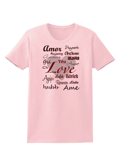 Love Languages Womens T-Shirt by TooLoud-Womens T-Shirt-TooLoud-PalePink-X-Small-Davson Sales