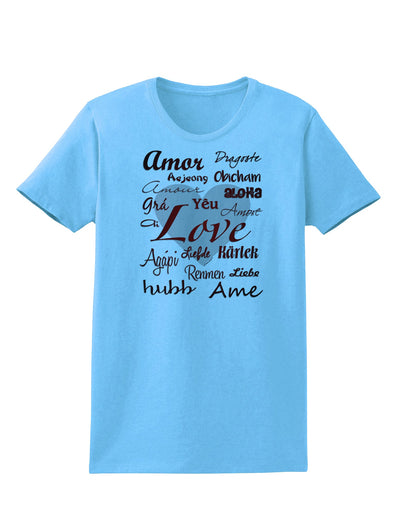 Love Languages Womens T-Shirt by TooLoud-Womens T-Shirt-TooLoud-Aquatic-Blue-X-Small-Davson Sales