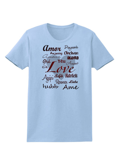 Love Languages Womens T-Shirt by TooLoud-Womens T-Shirt-TooLoud-Light-Blue-X-Small-Davson Sales