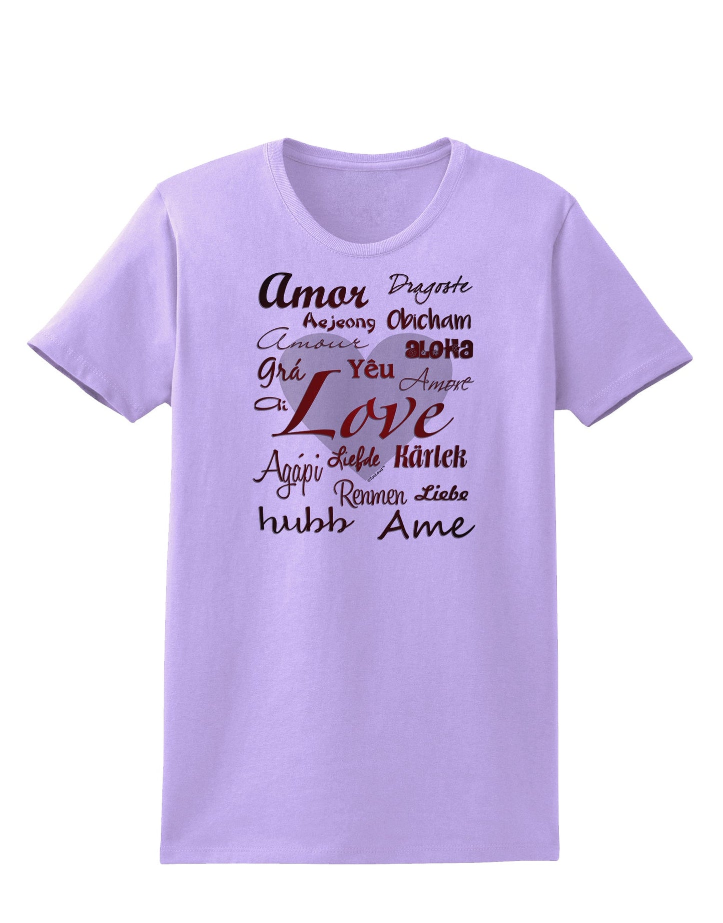 Love Languages Womens T-Shirt by TooLoud-Womens T-Shirt-TooLoud-Lavender-X-Small-Davson Sales