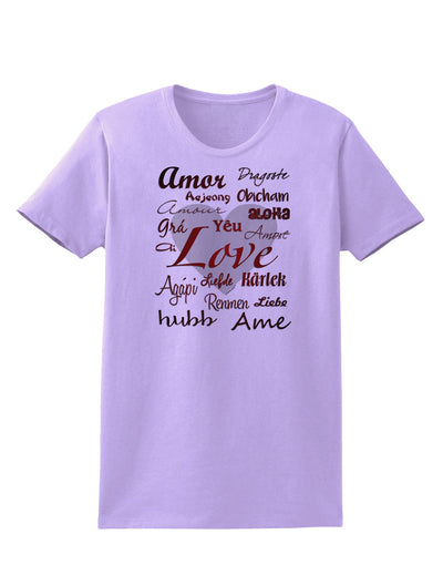 Love Languages Womens T-Shirt by TooLoud-Womens T-Shirt-TooLoud-Lavender-X-Small-Davson Sales