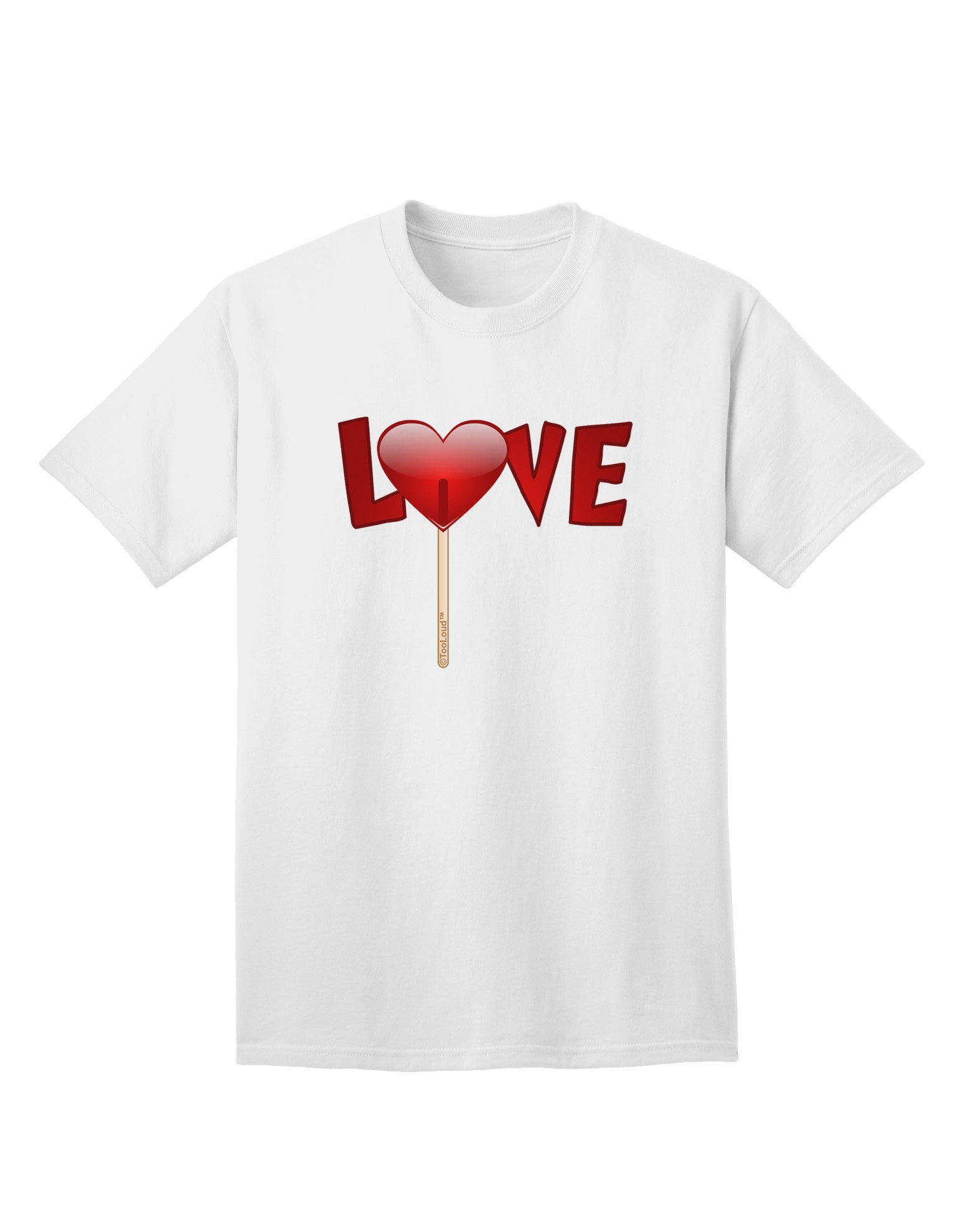 Love Lollipop Adult T-Shirt-Mens T-Shirt-TooLoud-White-Small-Davson Sales