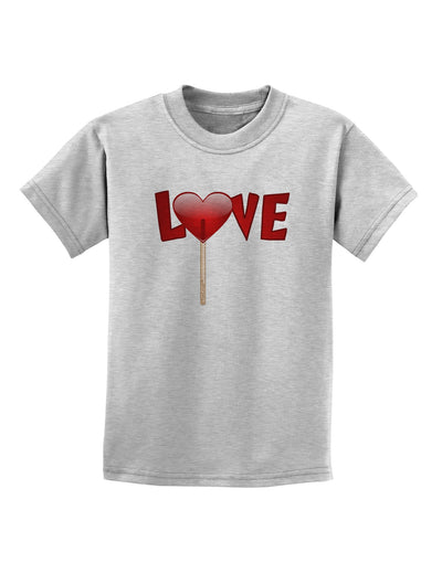 Love Lollipop Childrens T-Shirt-Childrens T-Shirt-TooLoud-AshGray-X-Small-Davson Sales