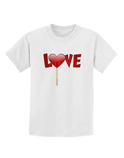 Love Lollipop Childrens T-Shirt-Childrens T-Shirt-TooLoud-White-X-Small-Davson Sales