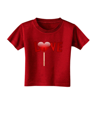 Love Lollipop Toddler T-Shirt Dark-Toddler T-Shirt-TooLoud-Red-2T-Davson Sales