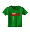 Love Lollipop Toddler T-Shirt Dark-Toddler T-Shirt-TooLoud-Clover-Green-2T-Davson Sales