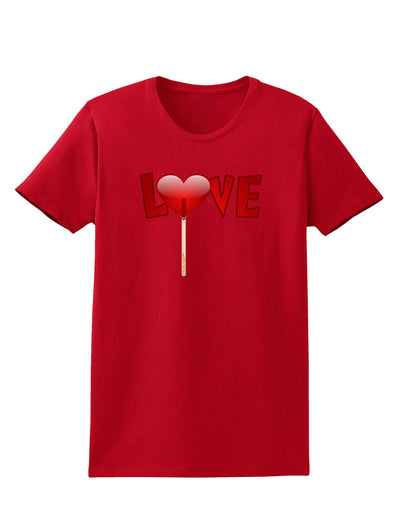 Love Lollipop Womens Dark T-Shirt-TooLoud-Red-X-Small-Davson Sales