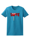 Love Lollipop Womens Dark T-Shirt-TooLoud-Turquoise-X-Small-Davson Sales