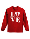 Love Splatter Adult Long Sleeve Dark T-Shirt-TooLoud-Red-Small-Davson Sales