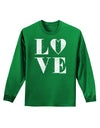 Love Splatter Adult Long Sleeve Dark T-Shirt-TooLoud-Kelly-Green-Small-Davson Sales