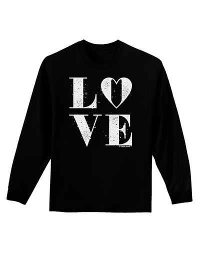 Love Splatter Adult Long Sleeve Dark T-Shirt-TooLoud-Black-Small-Davson Sales