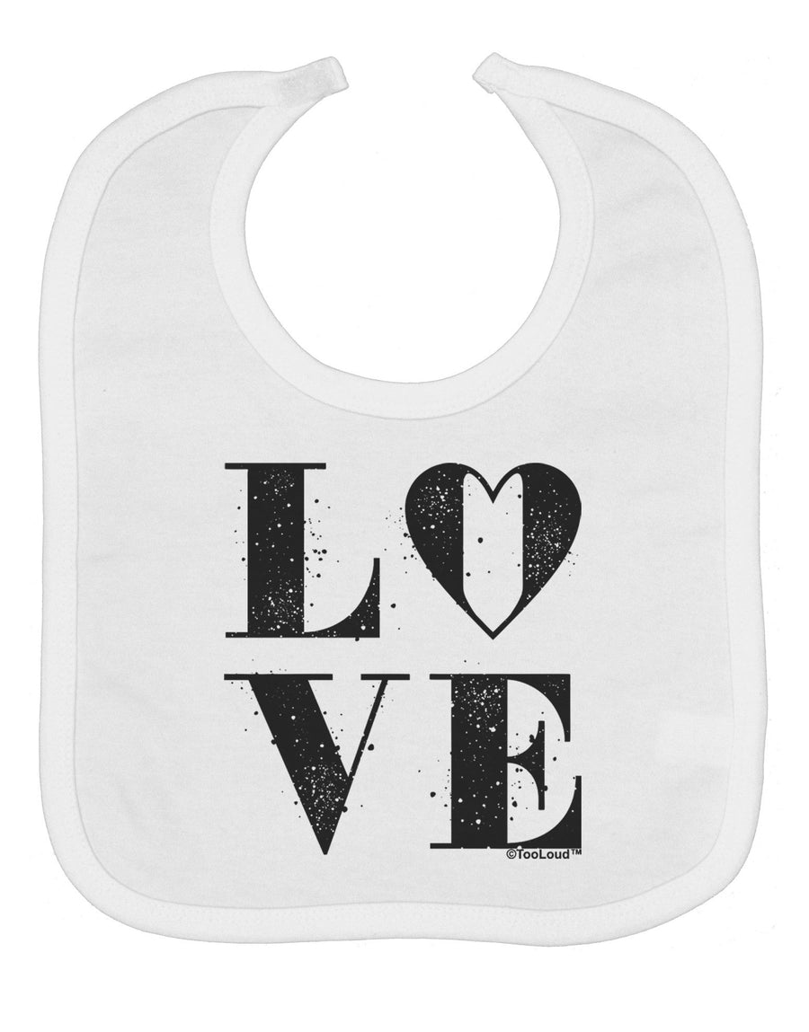 Love Splatter Baby Bib