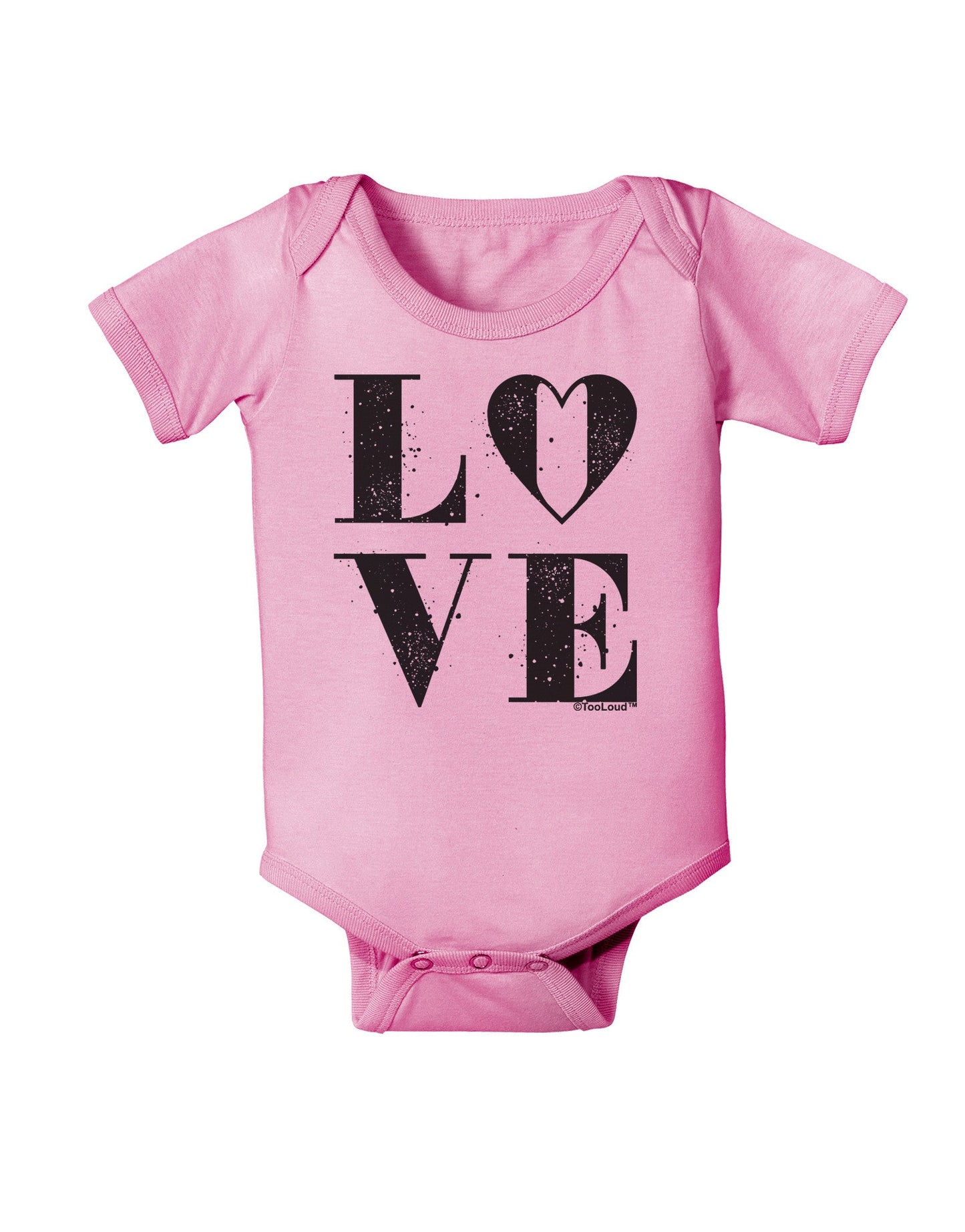 Love Splatter Baby Romper Bodysuit-Baby Romper-TooLoud-Pink-06-Months-Davson Sales
