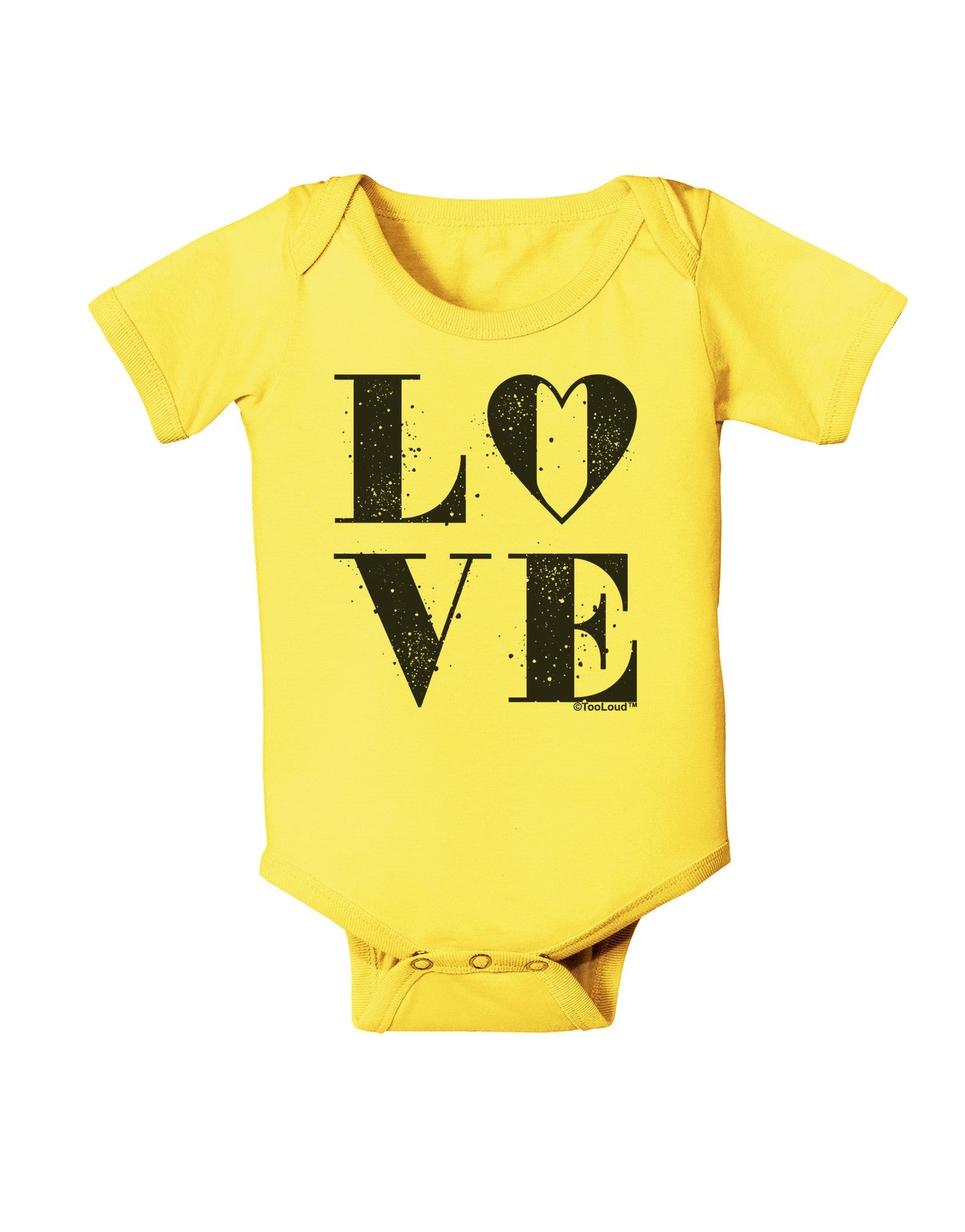 Love Splatter Baby Romper Bodysuit-Baby Romper-TooLoud-Yellow-06-Months-Davson Sales
