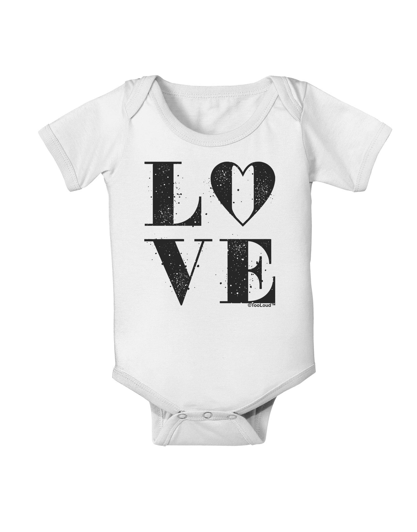 Love Splatter Baby Romper Bodysuit-Baby Romper-TooLoud-White-06-Months-Davson Sales