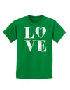 Love Splatter Childrens Dark T-Shirt-Childrens T-Shirt-TooLoud-Kelly-Green-X-Small-Davson Sales