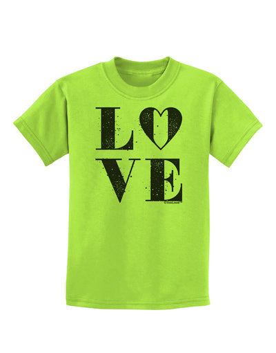 Love Splatter Childrens T-Shirt-Childrens T-Shirt-TooLoud-Lime-Green-X-Small-Davson Sales