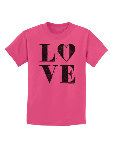 Love Splatter Childrens T-Shirt-Childrens T-Shirt-TooLoud-Sangria-X-Small-Davson Sales