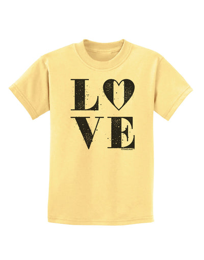 Love Splatter Childrens T-Shirt-Childrens T-Shirt-TooLoud-Daffodil-Yellow-X-Small-Davson Sales