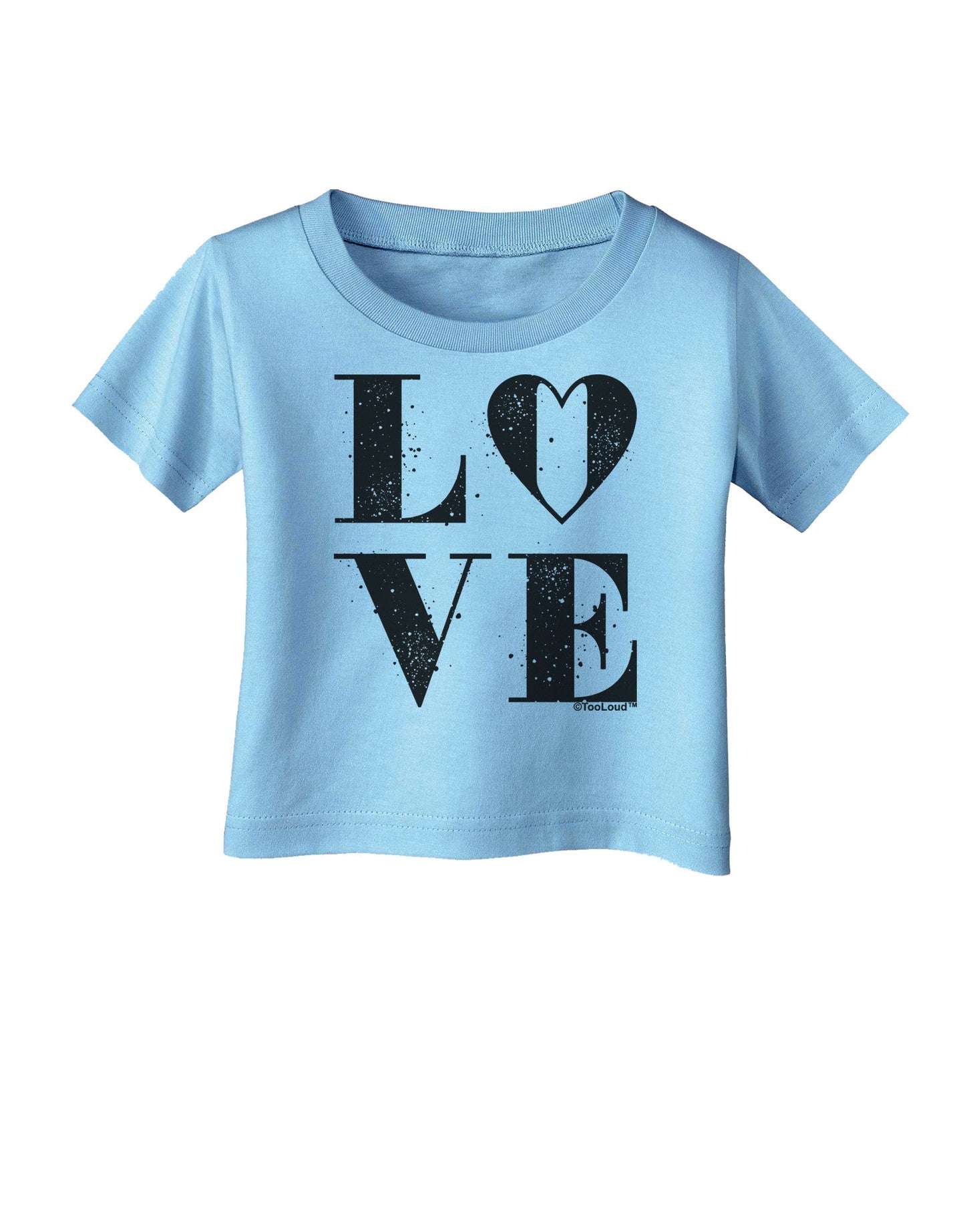 Love Splatter Infant T-Shirt-Infant T-Shirt-TooLoud-Aquatic-Blue-06-Months-Davson Sales